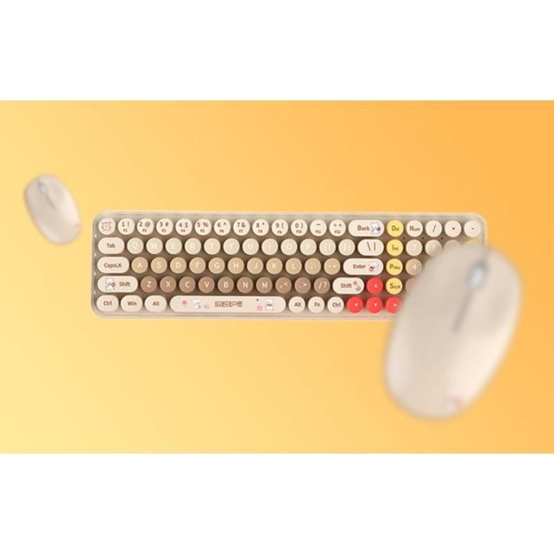 Kit de teclado e mouse MOFI Baby Bear Beige