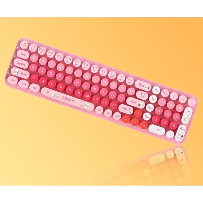 MOFI Baby Bear Rosa - Kit teclado y mouse imagen del teclado