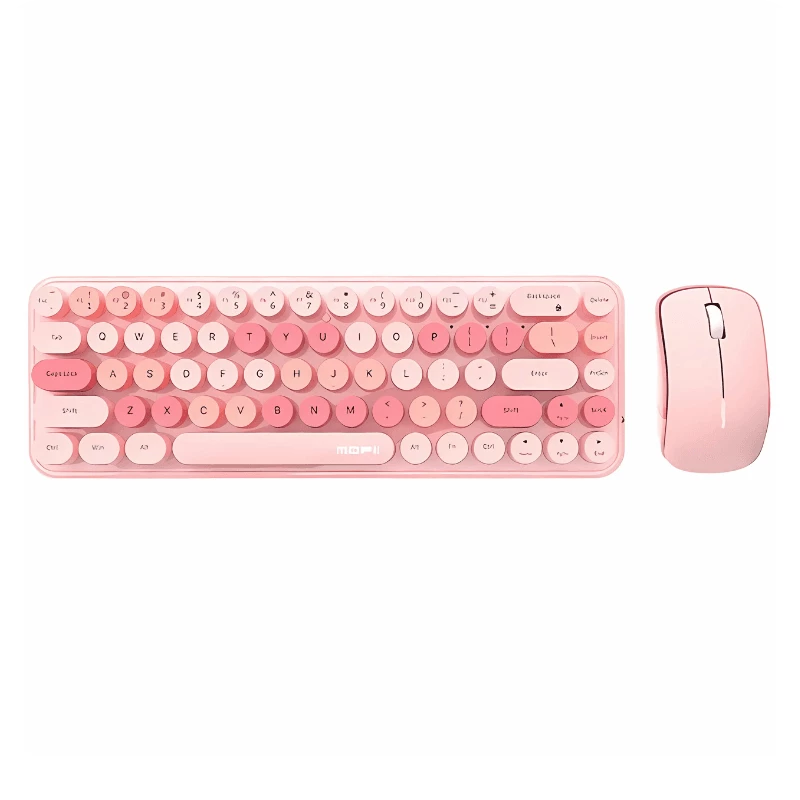 MOFII Bean 2.4G Rosa - Kit de teclado y ratón