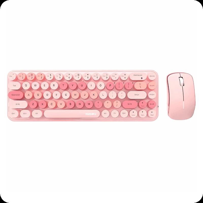 MOFII Bean 2.4G Rose - Ensemble clavier et souris