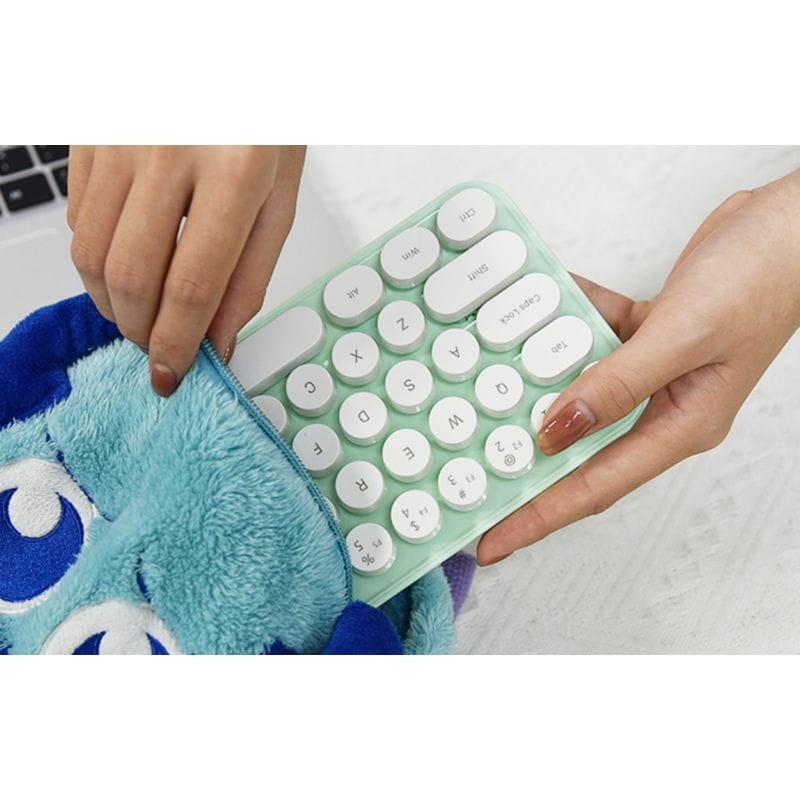 Teclado compacto MOFII Bean 2.4G Verde/Blanco