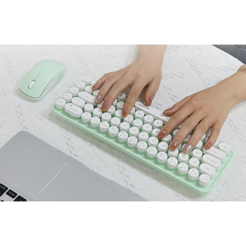 Teclado qwerty de 68 teclas MOFII Bean 2.4G Verde/Blanco
