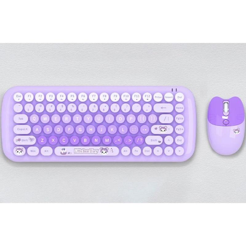 Imagem do MOFII Candy New 2.4G Purple - Kit de teclado e rato