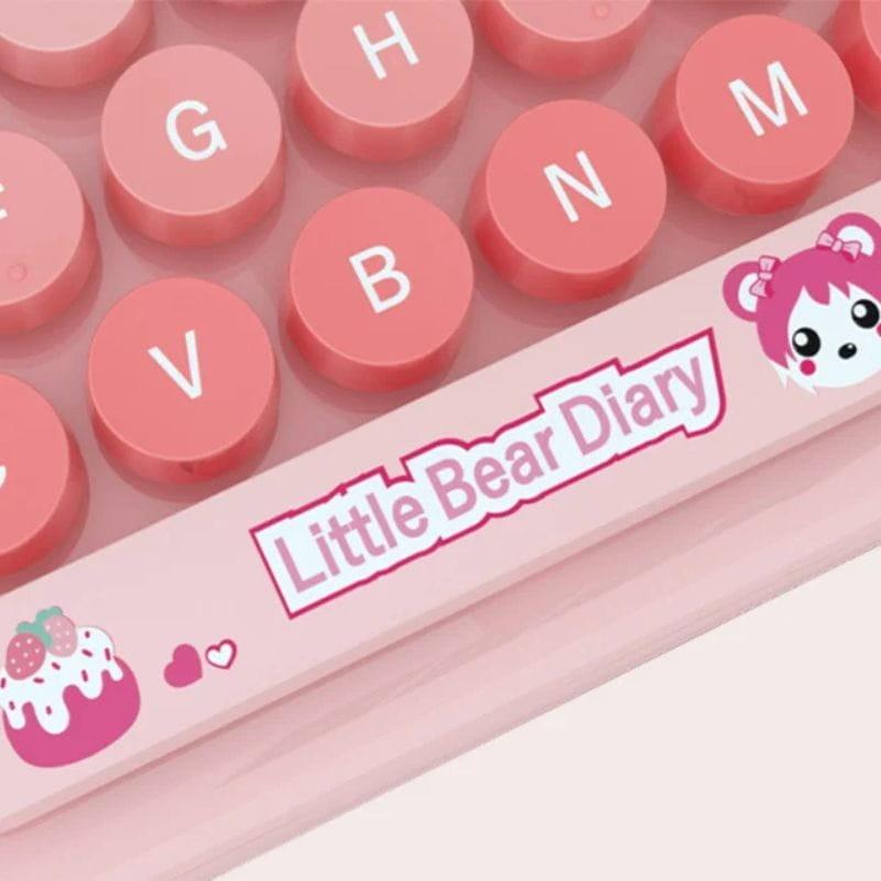 MOFII Candy New 2.4G Pink - Kit teclado e rato Detalhe do teclado