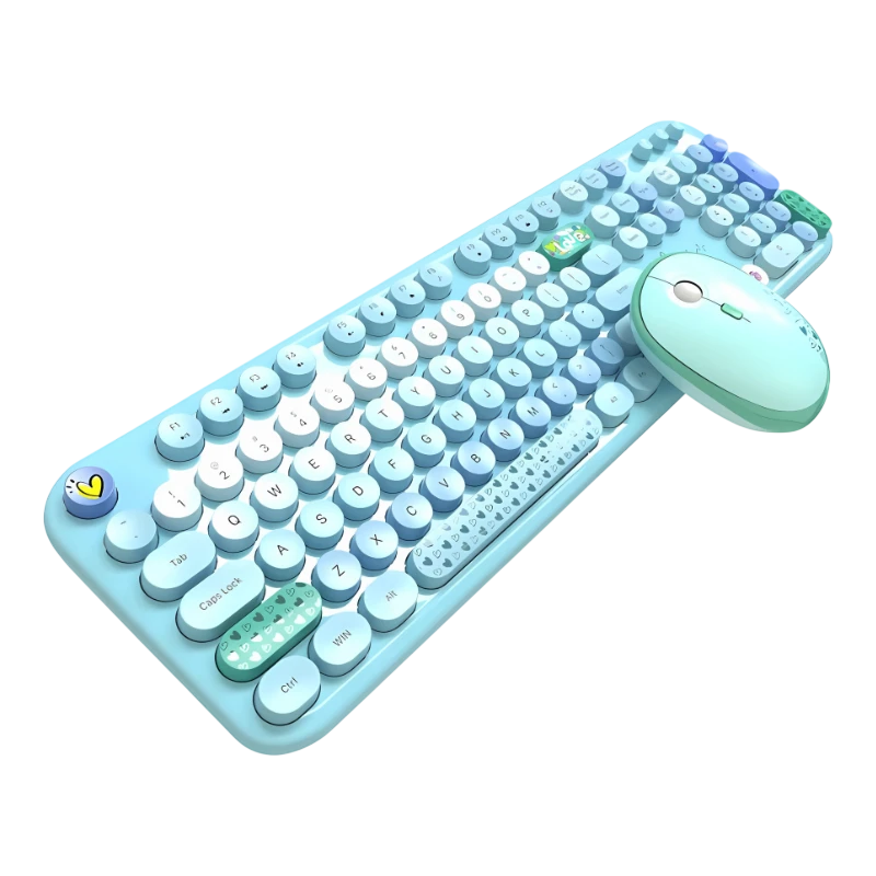 MOFII Lovely Blue - Kit de teclado e rato