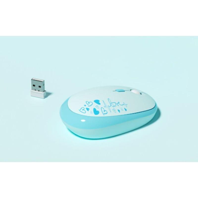 Detalhes do rato óptico do Kit MOFII Lovely Azul