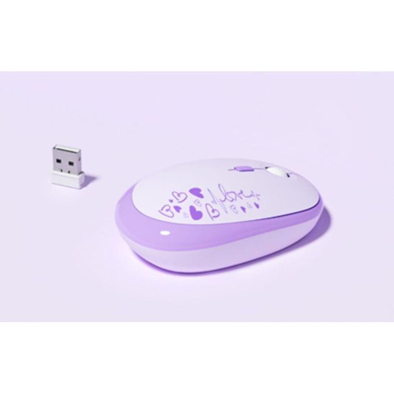 Détail de la souris optique du Kit MOFII Lovely Violet