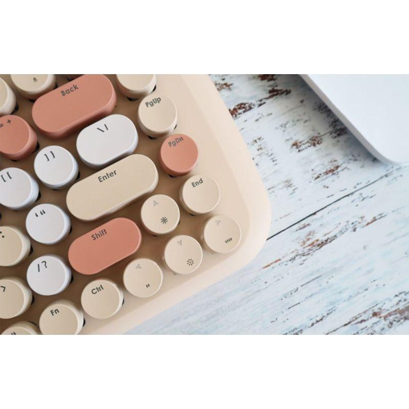 Detalhe do Teclado mecânico MOFII ROMI SK-645 Castanho