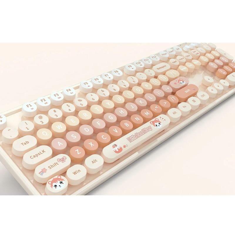 MOFII Sweet New Naranja- Kit mouse y ratón imagen del teclado