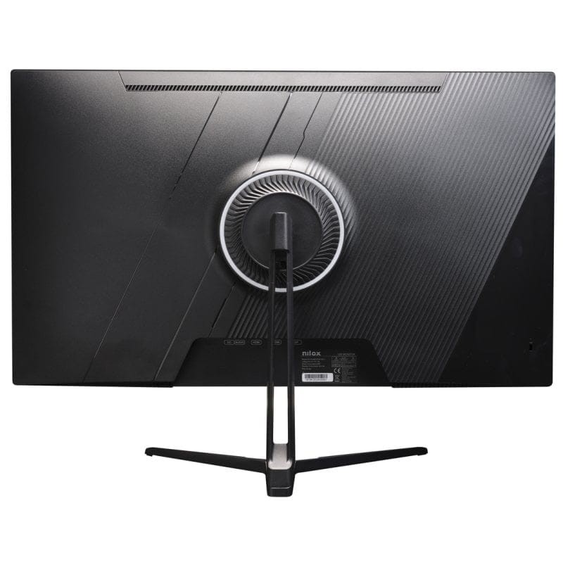 Vue avant et arrière du moniteur Nilox NXM24FHD16511 27 FHD IPS noir