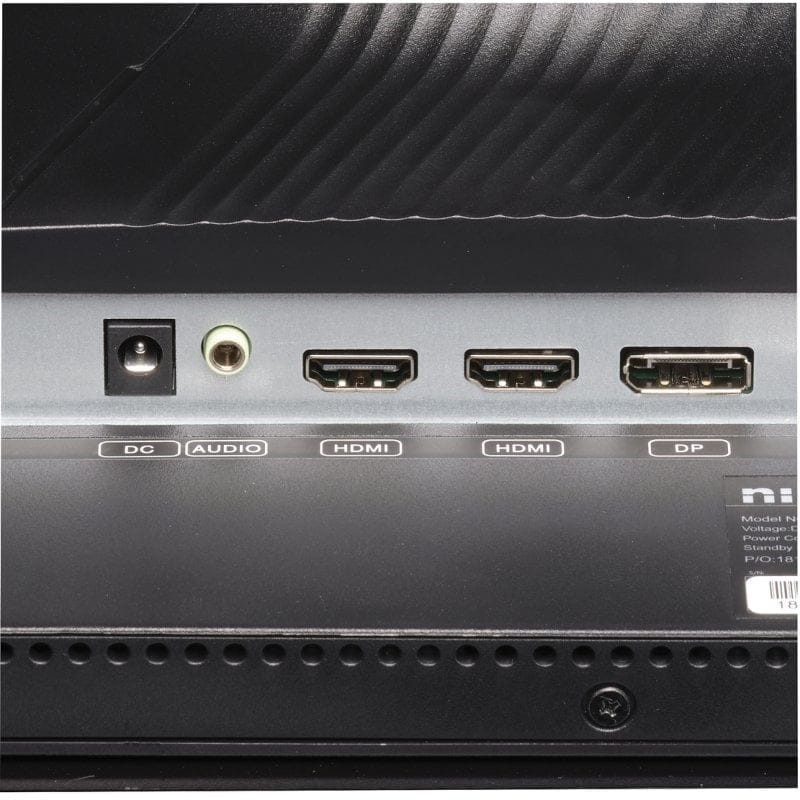 Connexions et ports du moniteur Nilox NXM24FHD16511 27 FHD IPS Noir