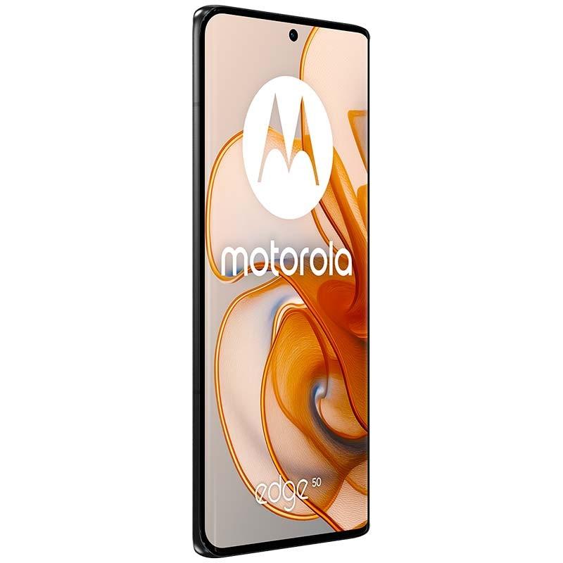Motorola Edge 50 5G 12GB/512GB Gris - vista frontal y lateral izquierdo
