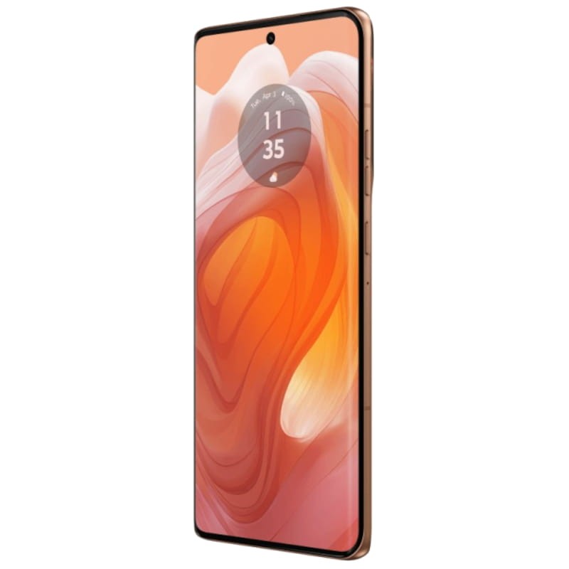 Motorola Edge 50 Ultra 16GB/1TB Peach Fuzz - Telefono móvil Frontal lado izquierdo