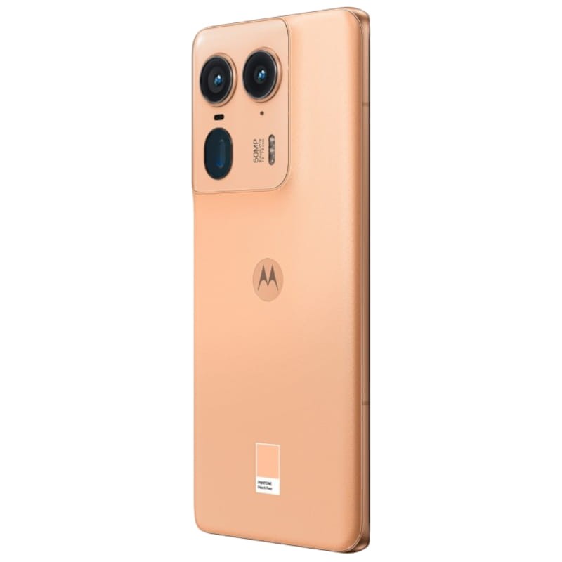 Motorola Edge 50 Ultra 16GB/1TB Peach Fuzz - Telefono móvil Trasera lado izquierdo