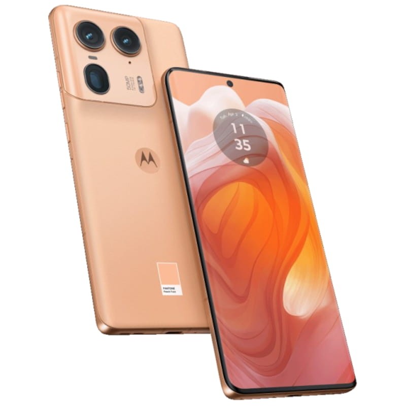 Motorola Edge 50 Ultra 16GB/1TB Peach Fuzz - Telefono móvil Frontal y trasera