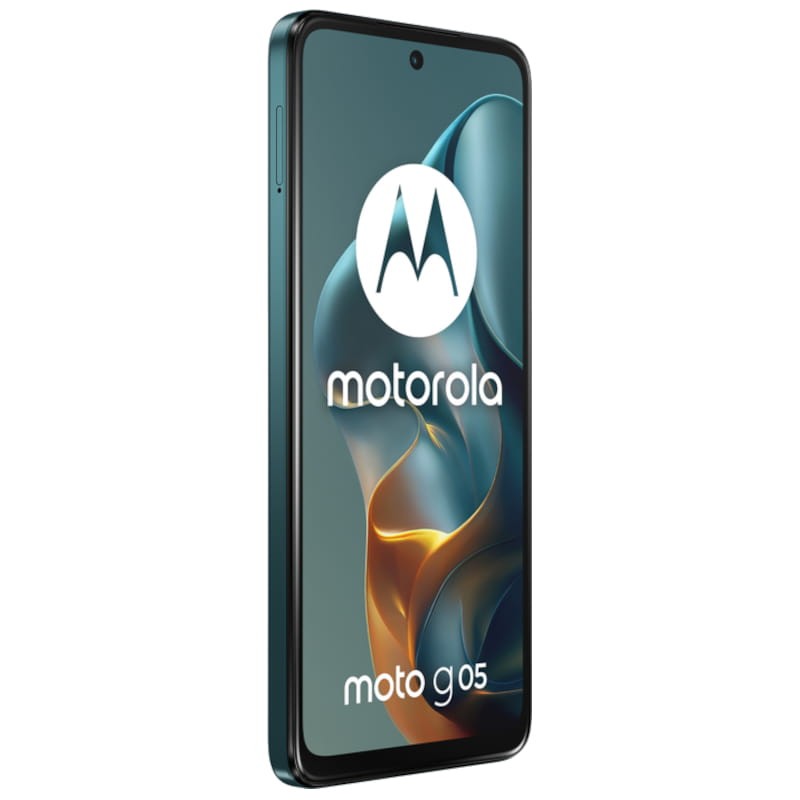 Motorola moto G05 4GB/128GB Verde - Teléfono Vista frontal lado derecho