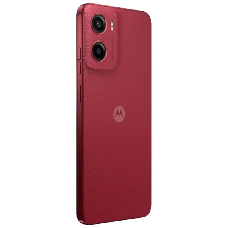 Motorola moto G05 4GB/64GB Rojo - Teléfono Vista trasera lado derecho