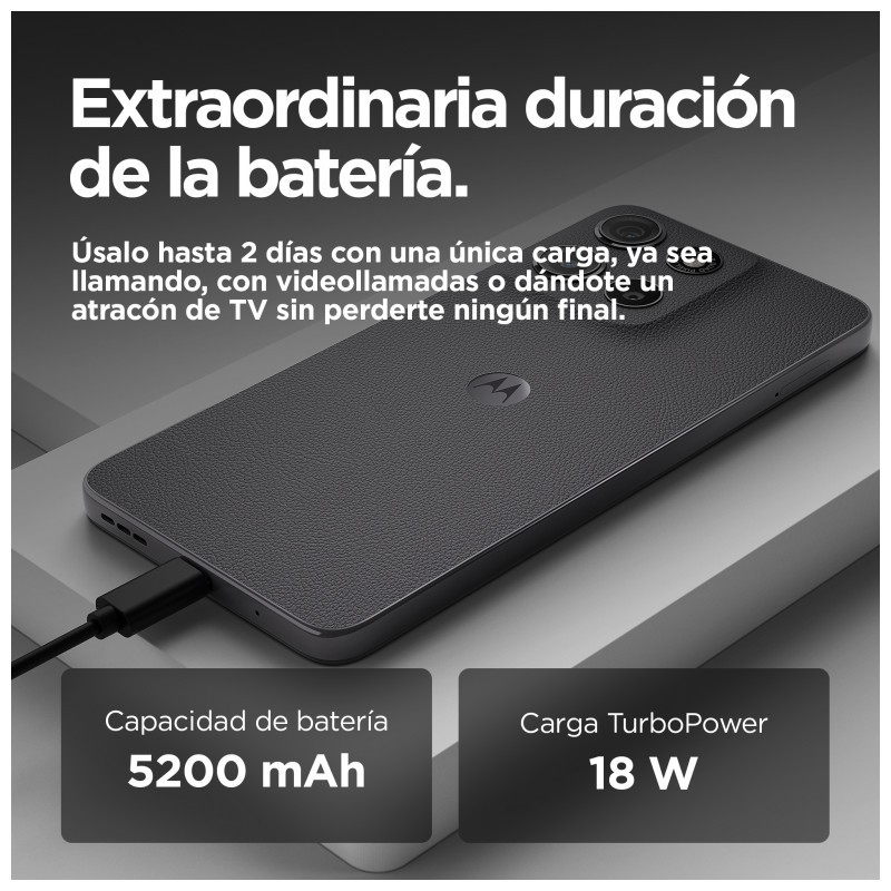 Motorola Moto G15 4G 8GB/256GB Gris - batería de 5200 mAh