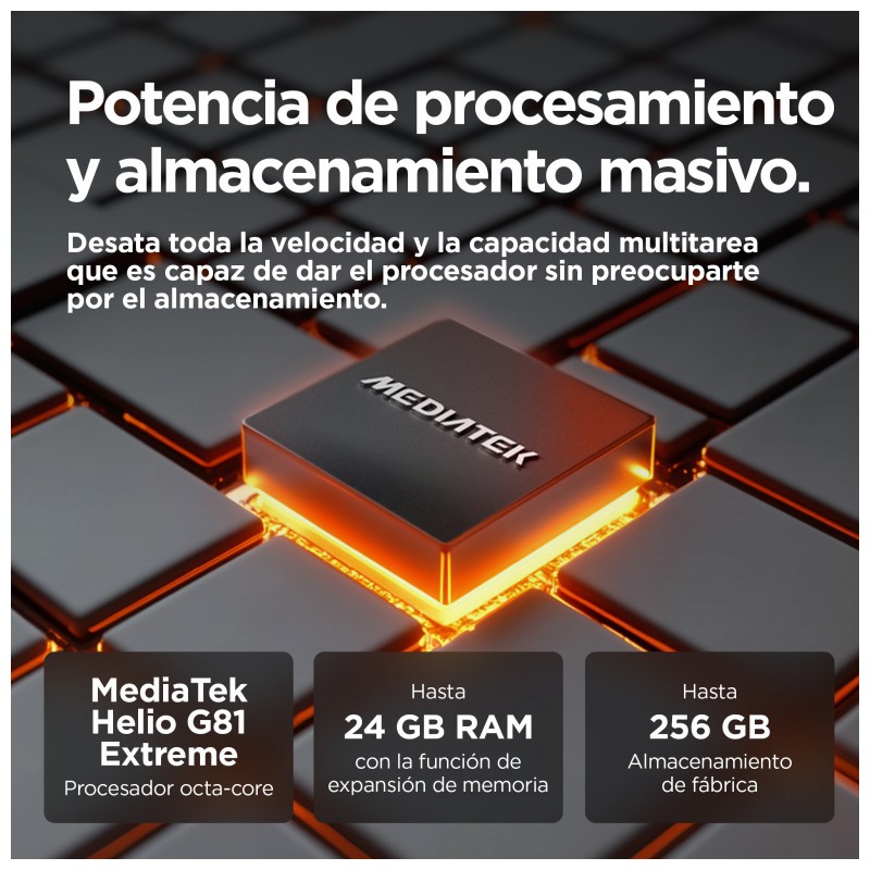 Motorola Moto G15 4G 8GB/256GB Gris - procesador MediaTek