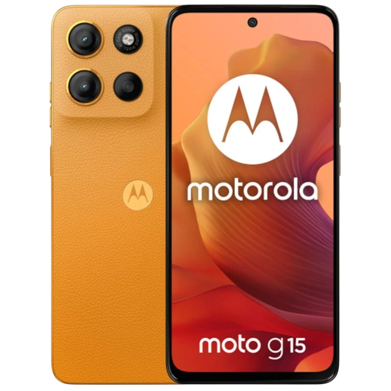 Motorola Moto G15 4G 4GB/128GB Naranja - Teléfono móvil