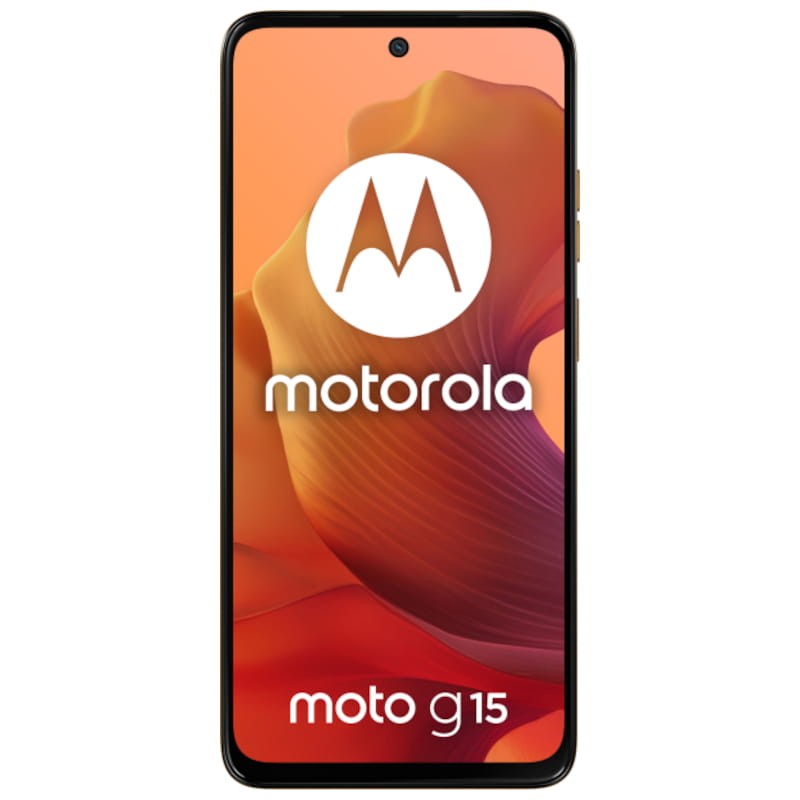 Frontal de Motorola Moto G15 4G 4GB/128GB Naranja - Teléfono móvil