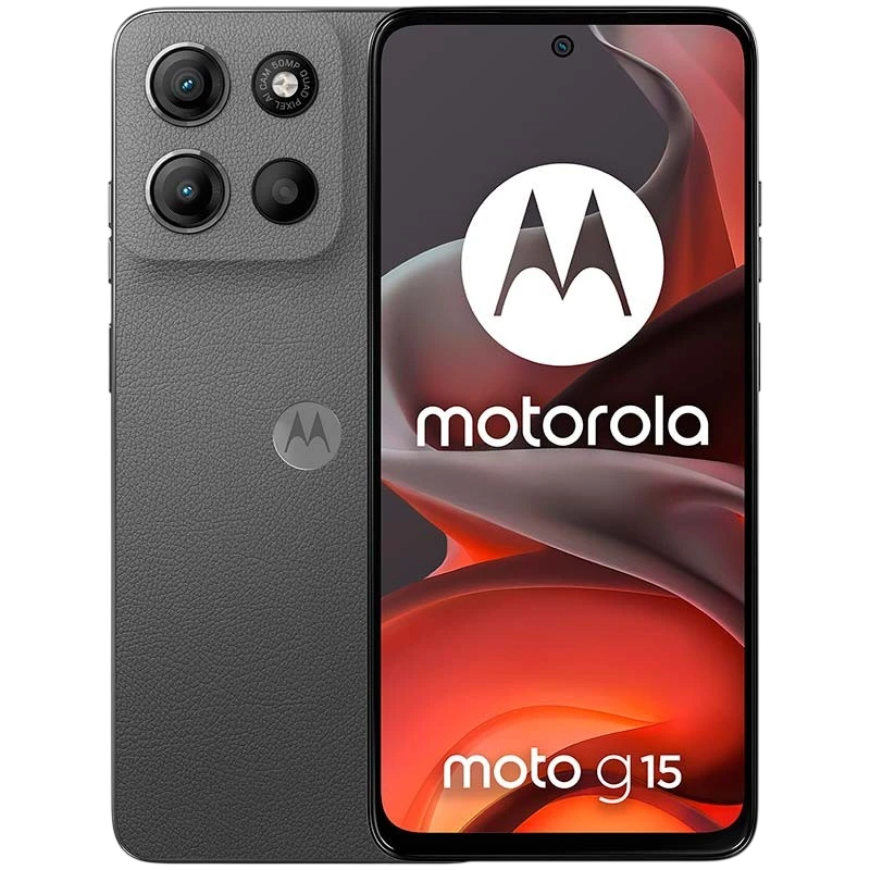 Motorola Moto G15 4G 8GB/256GB Gris - Teléfono móvil