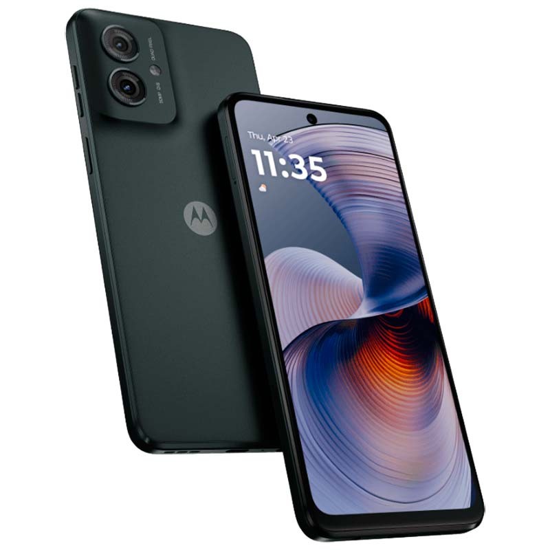 Motorola Moto G55 5G 8GB/256GB Gris - vista frontal, trasera y lateral