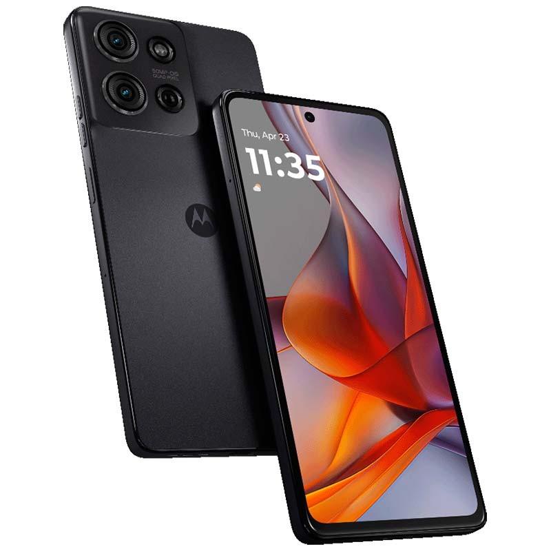 Motorola Moto G75 5G 8GB/256GB Gris - vista frontal, trasera y lateral