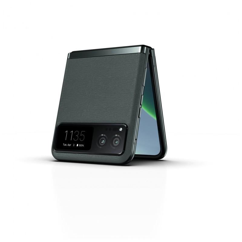 exterior del Motorola Razr 40 5G 8GB/256GB Verde plegado
