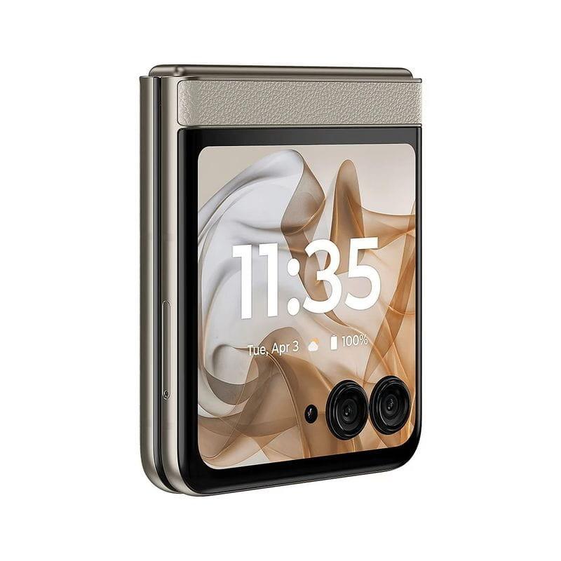 Externa de Motorola Razr 50 5G 8GB/256GB Arena - Teléfono Móvil