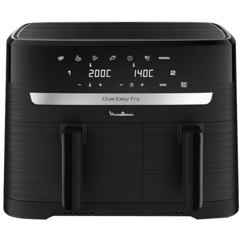 Moulinex Dual Easy Fry EZ901N20 8,3 L Preto - Fritadeira de ar quente