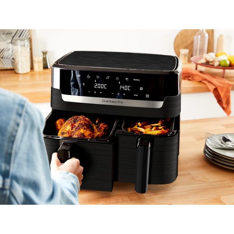 Moulinex Dual Easy Fry EZ901N20 8,3 L Preto - Air Fryer Foto real