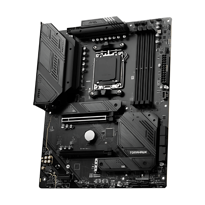 Perspective de la carte mère MSI MAG B650 TOMAHAWK WIFI AMD B650 Socket AM5 ATX