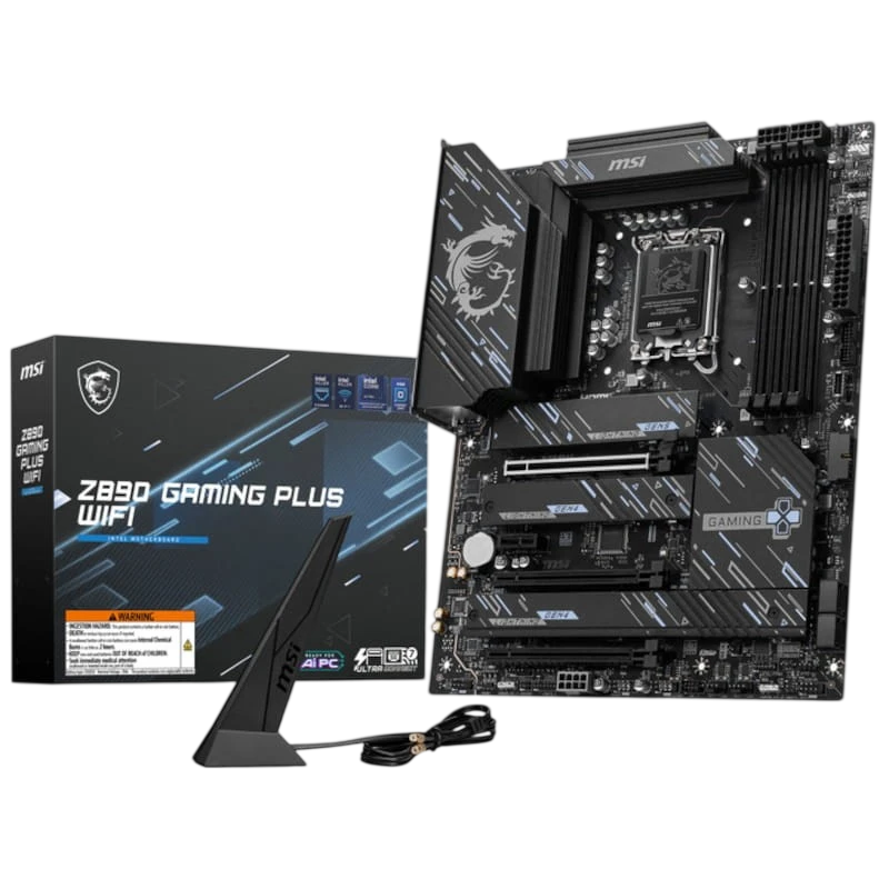 MSI Z890 GAMING PLUS Wifi LGA 1851 ATX - Placa base