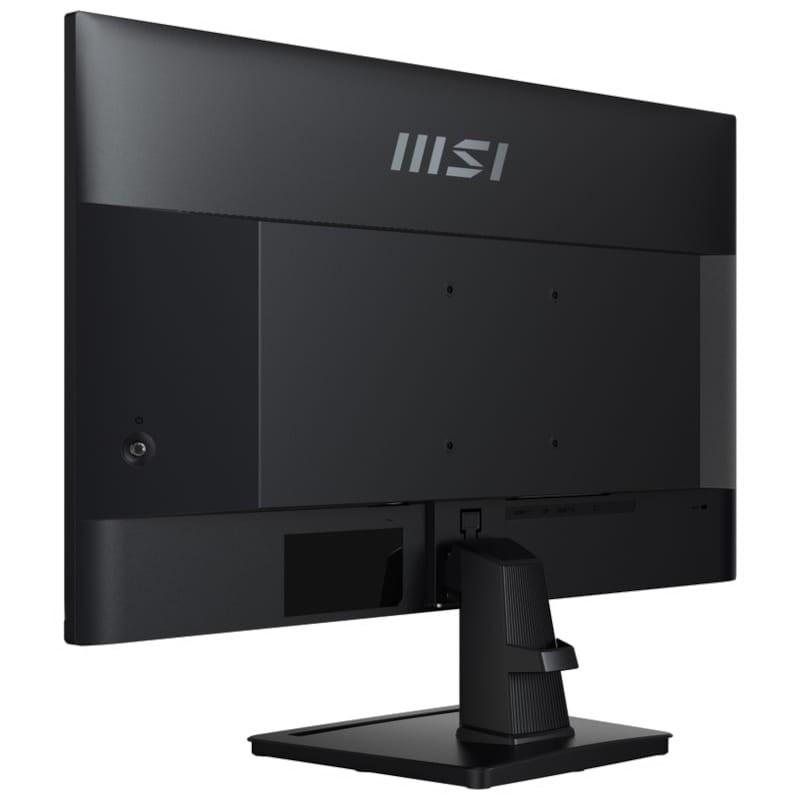 MSI Pro MP275Q 27 Wide Quad HD Adaptive Sync Preto - Monitor PC Vista Traseira Lado Esquerdo