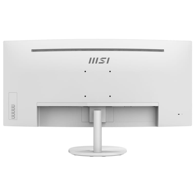 MSI Pro MP341CQW 34 UltraWide Quad HD Branco - Vista traseira do monitor de PC