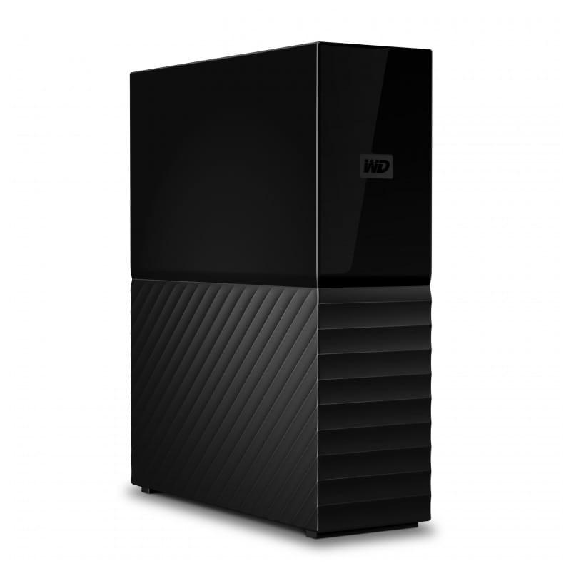 Western Digital My Book 6 TB Micro-USB B 3.2 Gen 1 Preto - Imagem lateral do disco rígido externo de secretária