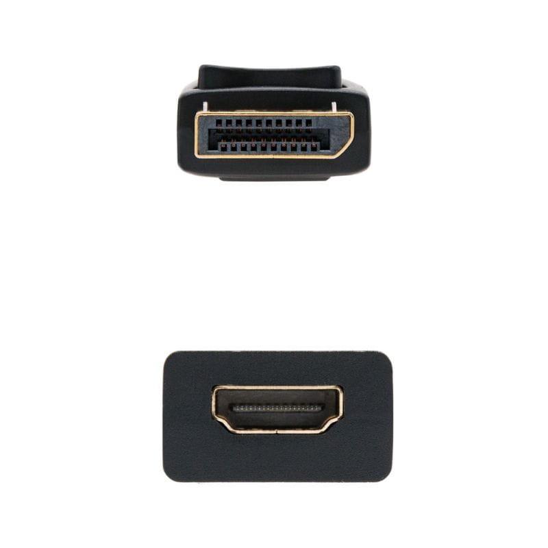 Nanocable 10.16.0502/ DisplayPort Male - HDMI Female Black - Connector Converter Cable