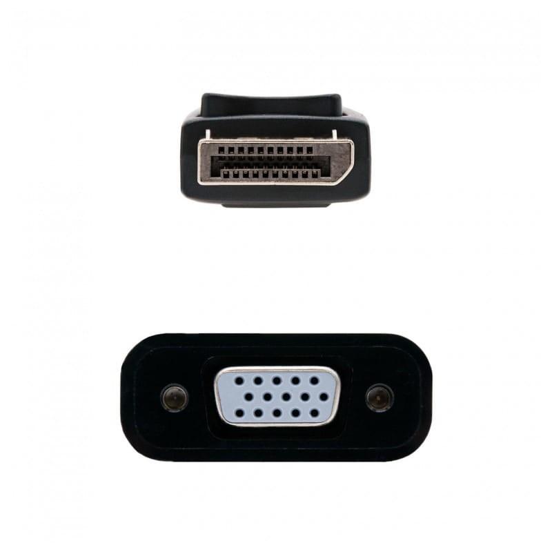 Nanocable 10.16.0602 /DisplayPort Macho a sVGA Hembra Negro - Conversor imagen de los conectores