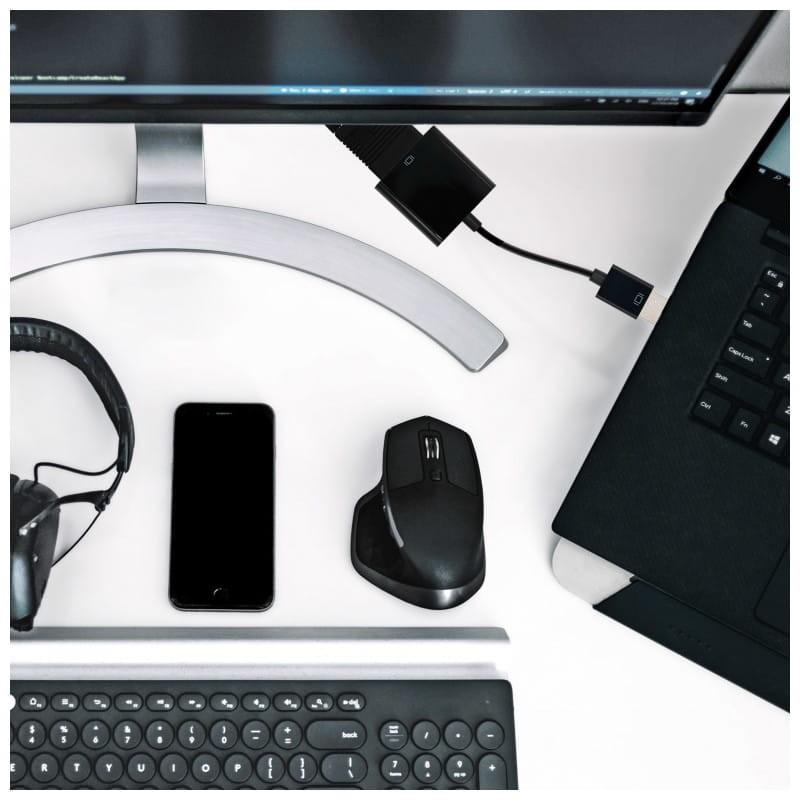 Nanocable 10.16.2001-BK /HDMI Macho - SVGA+ Audio Hembra  Negro - Conversor imagen real