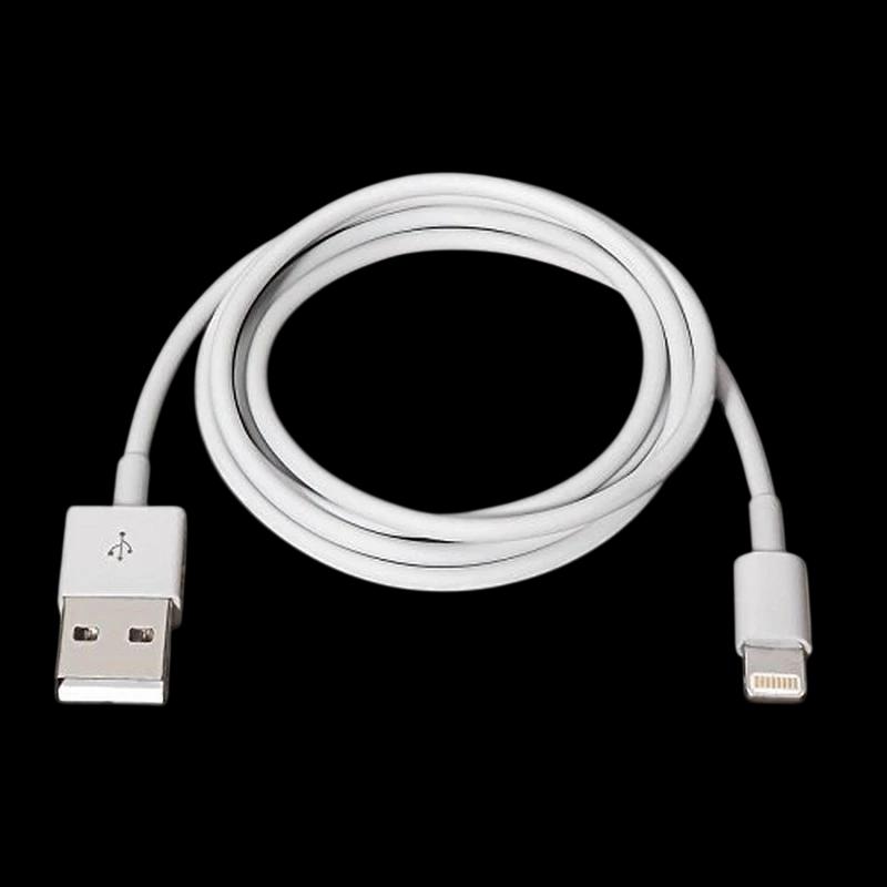 Nanocable Lighting Iphone a USB - Color Blanco - Cargar Dispositivos Apple - Puerto Lightning - USB 2.0 - Transferencia de Datos - 1 Metro de Longitud - iPod, iPad y iPhone