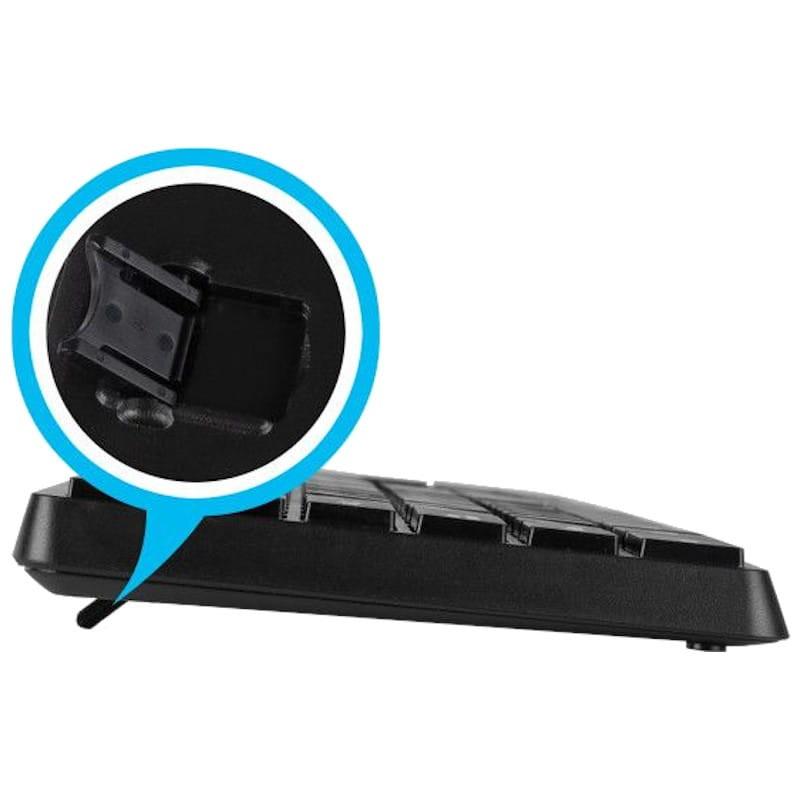 Teclado sem fio NGS Allure + kit de mouse pernas de teclado pretas