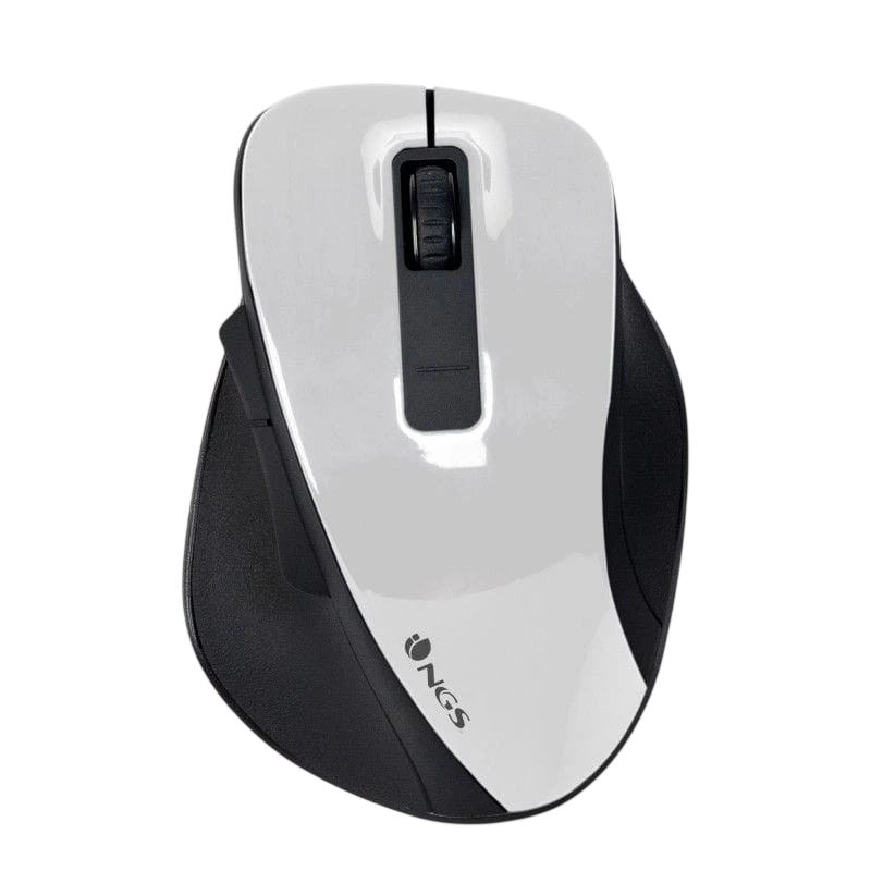 NGS Bow White - Rato Sem fio 1600 DPI Preto e Branco