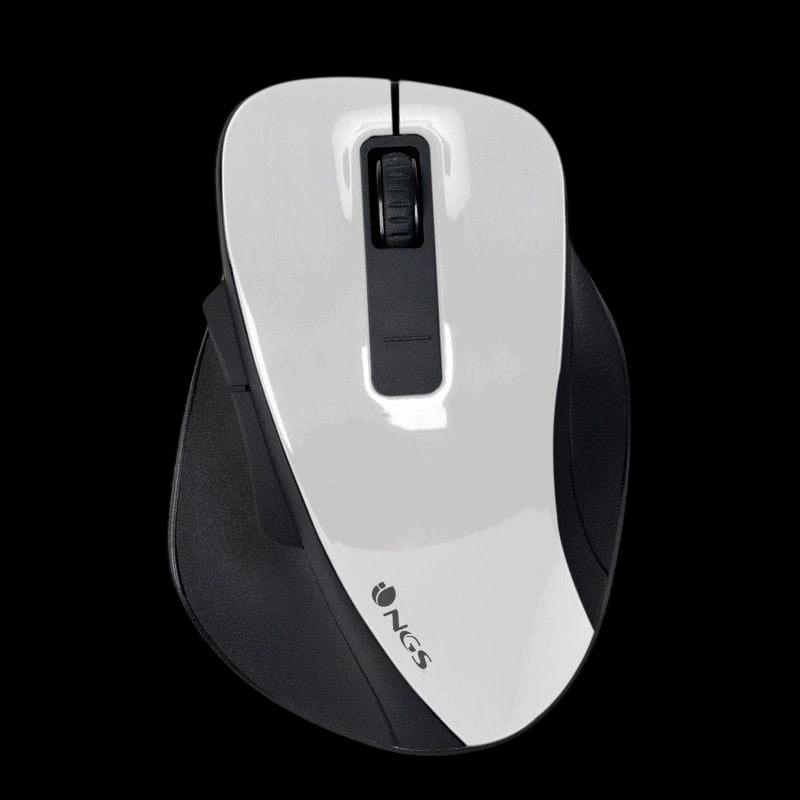 NGS Bow White - Rato Sem fio 1600 DPI Preto e Branco