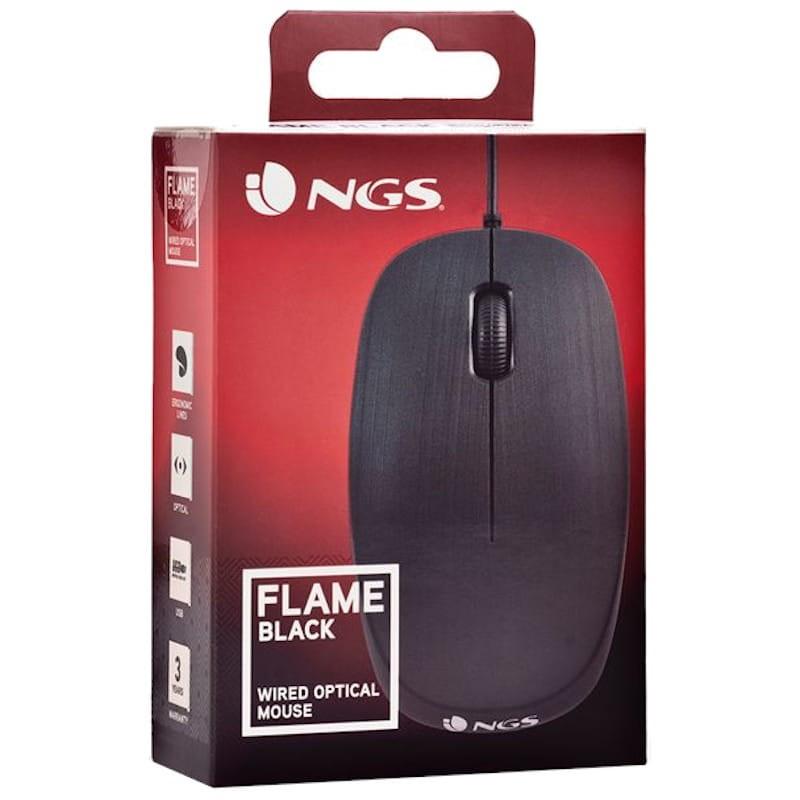 NGS Flame Mouse 1000 DPI - Estojo lateral preto