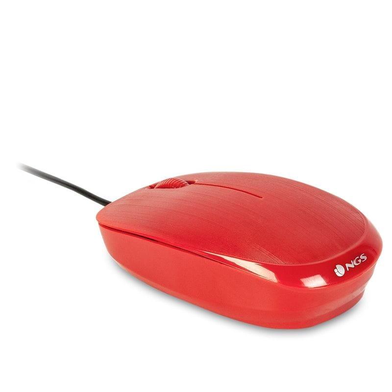 NGS Flame Mouse 1000 DPI - Lado Vermelho Esquerdo