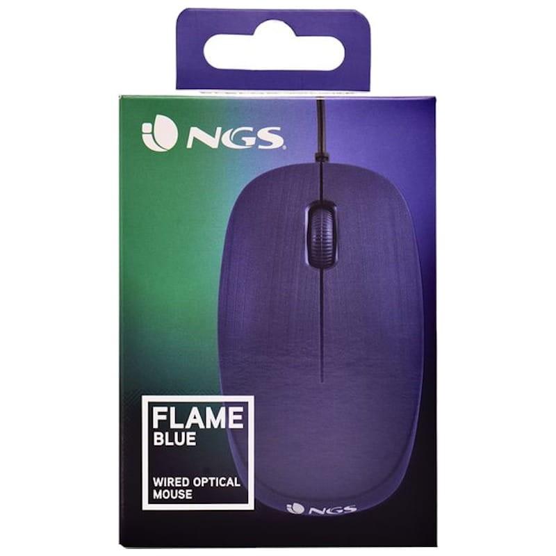 NGS Flame Mouse 1000 DPI - Caixa frontal azul