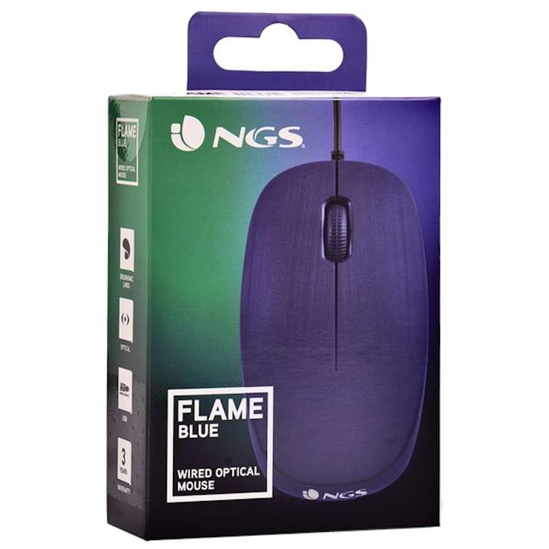 NGS Flame Mouse 1000 DPI - Caixa Lateral Azul