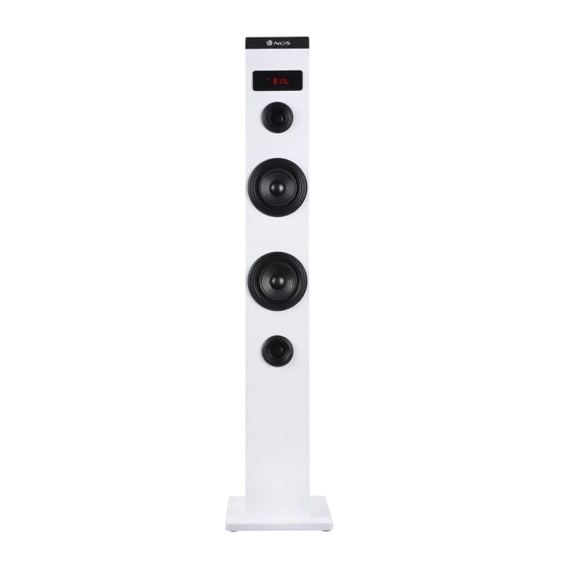 NGS Sky Charm Torre de sonido Bluetooth 50 W Blanco