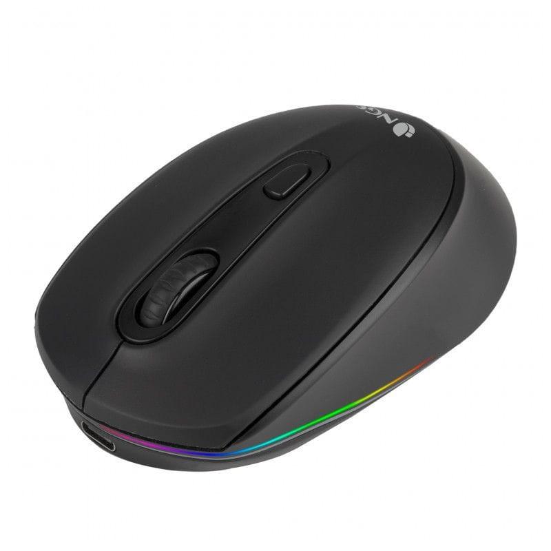 NGSNGS SMOG-RB - Rato Sem fio 2400 DPI - Preto Lado Esquerdo